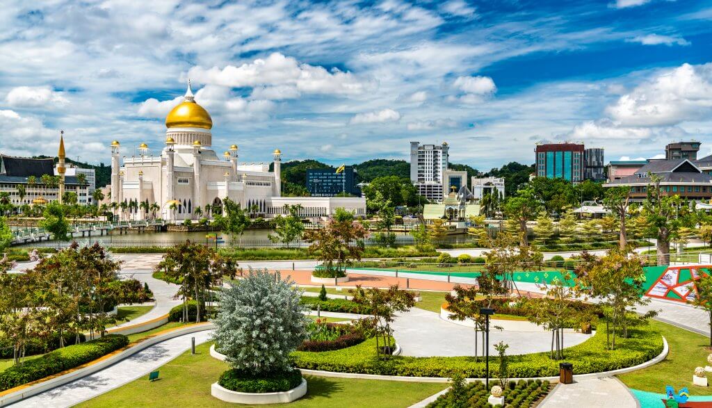 Omar,Ali,Saifuddien,Mosque,In,Bandar,Seri,Begawan,,The,Capital