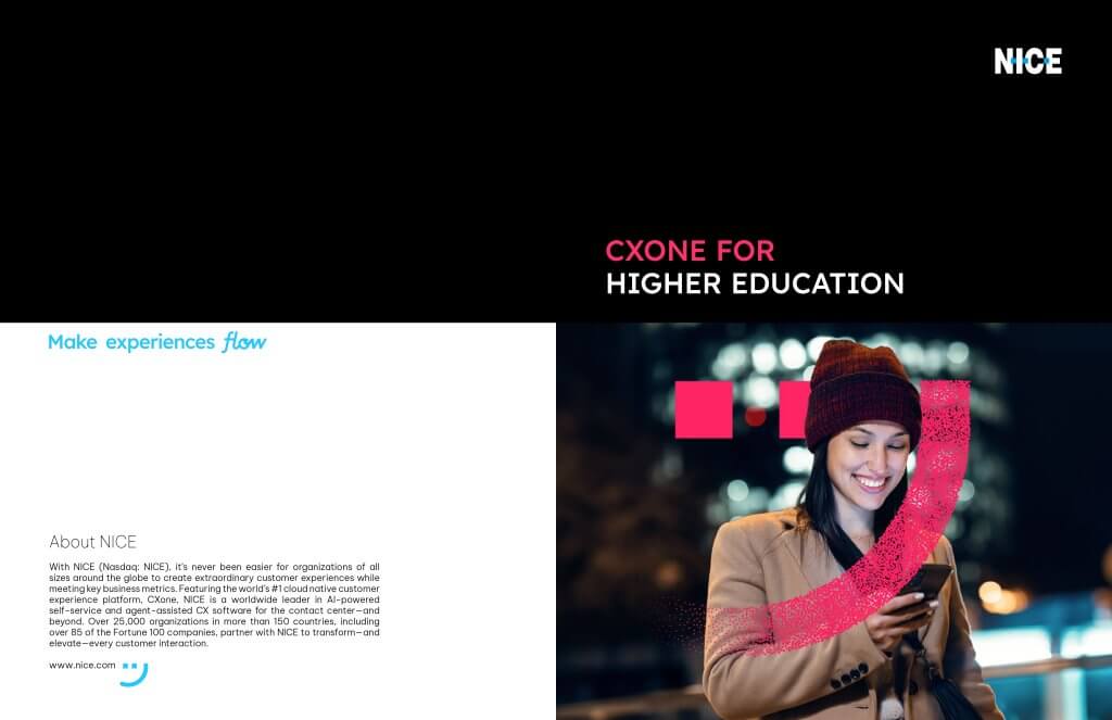 CXone for Higher Education Brochure page 0001
